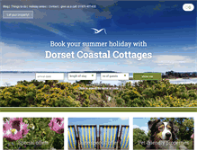 Tablet Screenshot of dorsetcoastalcottages.com